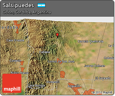 Satellite 3D Map of Salsipuedes