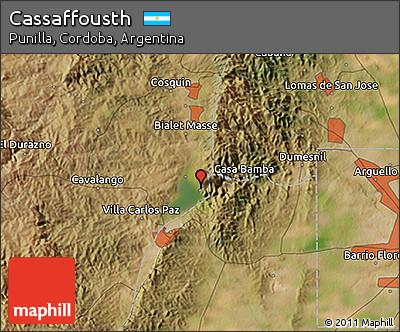 Satellite 3D Map of Cassaffousth