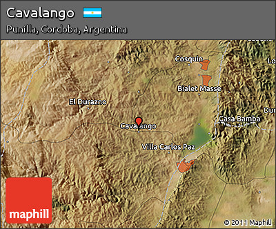 Satellite 3D Map of Cavalango