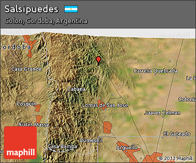 Satellite 3D Map of Salsipuedes