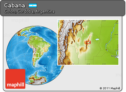 Physical Location Map of Cabana