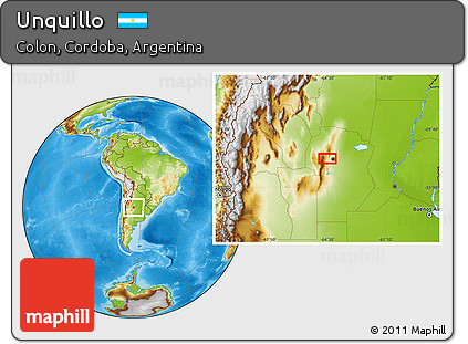 Physical Location Map of Unquillo