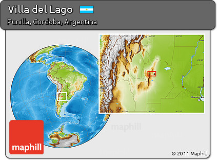 Physical Location Map of Villa Del Lago