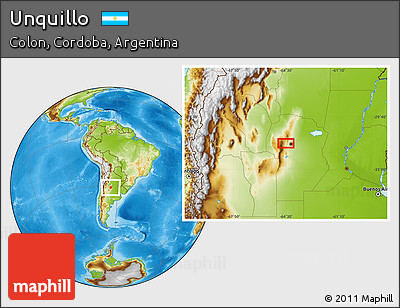 Physical Location Map of Unquillo