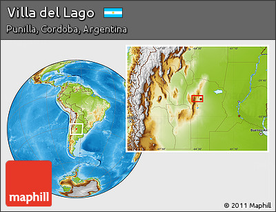 Physical Location Map of Villa Del Lago
