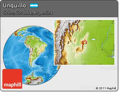 Physical Location Map of Unquillo