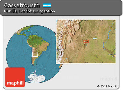Satellite Location Map of Cassaffousth