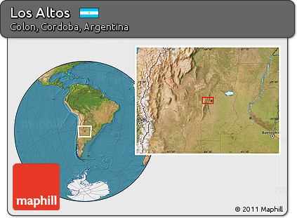 Satellite Location Map of Los Altos