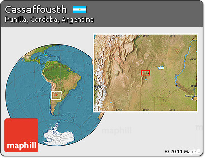 Satellite Location Map of Cassaffousth