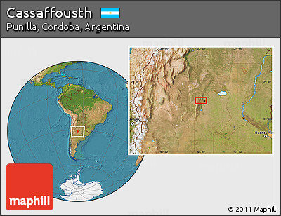 Satellite Location Map of Cassaffousth