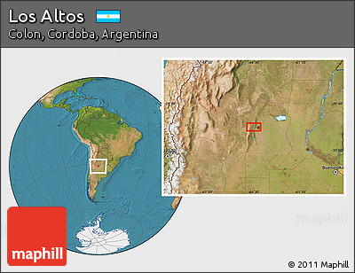 Satellite Location Map of Los Altos