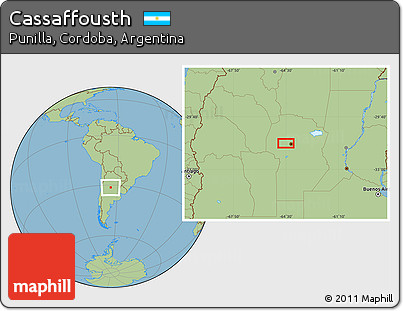 Savanna Style Location Map of Cassaffousth