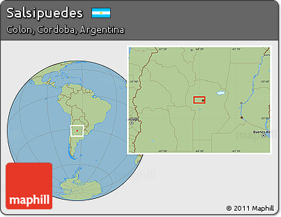 Savanna Style Location Map of Salsipuedes
