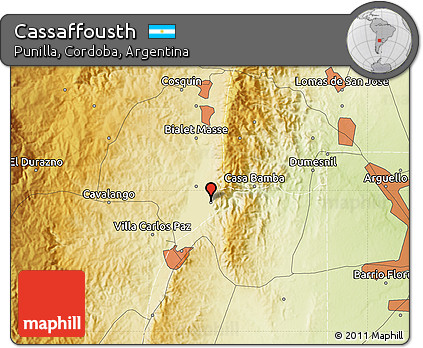 Physical Map of Cassaffousth