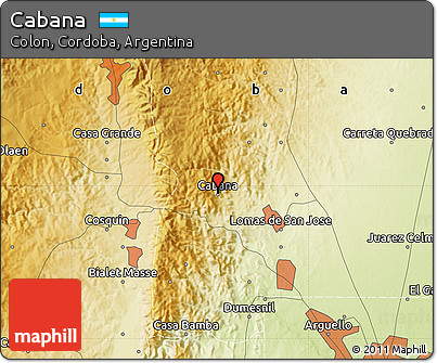 Physical Map of Cabana