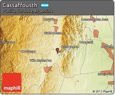 Physical Map of Cassaffousth