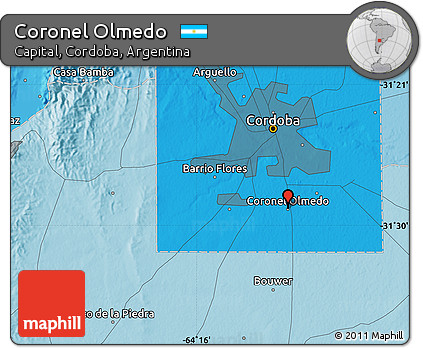 Political Map of Coronel Olmedo