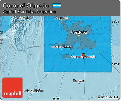 Political Map of Coronel Olmedo