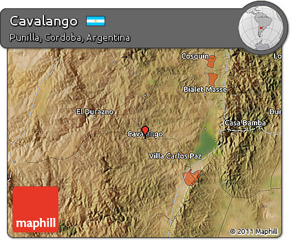Satellite Map of Cavalango