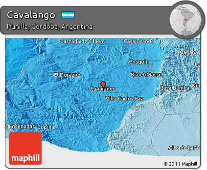 Political Panoramic Map of Cavalango