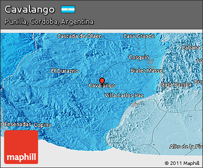 Political Panoramic Map of Cavalango