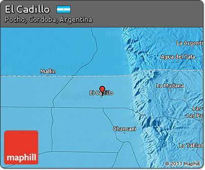 Political 3D Map of El Cadillo