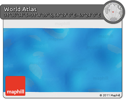 Physical 3D Map of the Area around 31° 20' 36" S, 68° 55' 30" E