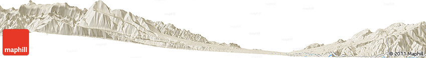 Shaded Relief Horizon Map of the Area around 31° 20' 36" S, 69° 37' 30" W