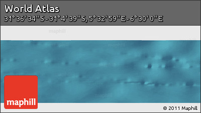 Satellite Panoramic Map of the Area around 31° 20' 36" S, 6° 1' 30" E