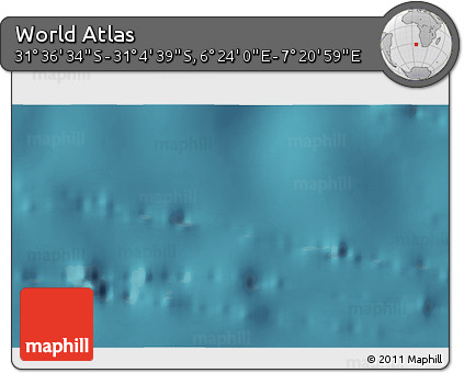 Satellite 3D Map of the Area around 31° 20' 36" S, 6° 52' 30" E