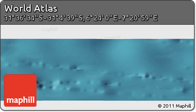 Satellite Panoramic Map of the Area around 31° 20' 36" S, 6° 52' 30" E