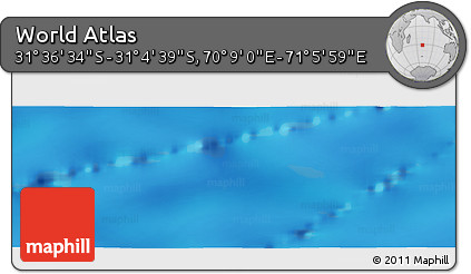 Physical Panoramic Map of the Area around 31° 20' 36" S, 70° 37' 30" E