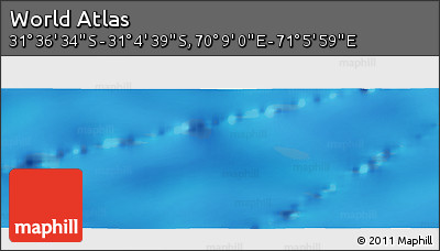 Physical Panoramic Map of the Area around 31° 20' 36" S, 70° 37' 30" E