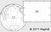 Blank Location Map of the area around 31° 20' 36" S, 71° 28' 29" E
