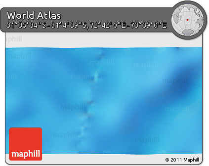 Physical 3D Map of the Area around 31° 20' 36" S, 73° 10' 30" E