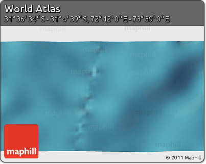 Satellite 3D Map of the Area around 31° 20' 36" S, 73° 10' 30" E