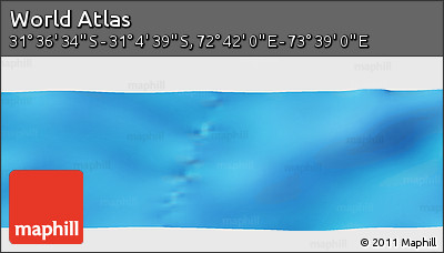 Physical Panoramic Map of the Area around 31° 20' 36" S, 73° 10' 30" E