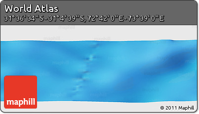 Physical Panoramic Map of the Area around 31° 20' 36" S, 73° 10' 30" E
