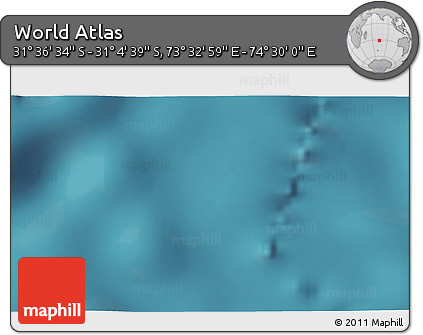 Satellite 3D Map of the Area around 31° 20' 36" S, 74° 1' 30" E