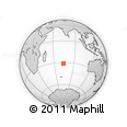 Outline Map of the Area around 31° 20' 36" S, 74° 1' 30" E, rectangular outline