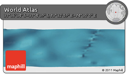 Satellite Panoramic Map of the Area around 31° 20' 36" S, 74° 1' 30" E