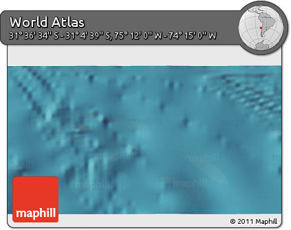 Satellite 3D Map of the Area around 31° 20' 36" S, 74° 43' 29" W