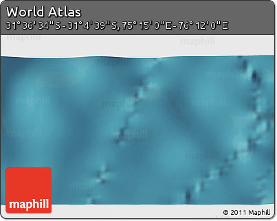 Satellite 3D Map of the Area around 31° 20' 36" S, 75° 43' 29" E