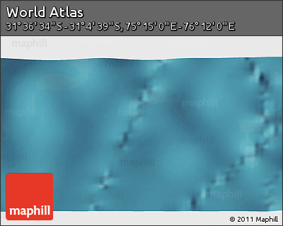 Satellite 3D Map of the Area around 31° 20' 36" S, 75° 43' 29" E