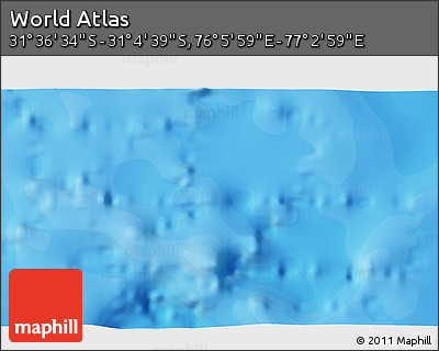 Political 3D Map of the Area around 31° 20' 36" S, 76° 34' 29" E