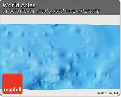 Political 3D Map of the Area around 31° 20' 36" S, 76° 34' 29" E