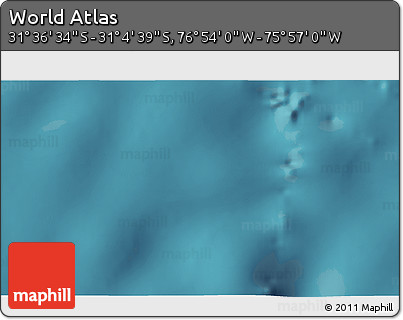 Satellite 3D Map of the Area around 31° 20' 36" S, 76° 25' 30" W
