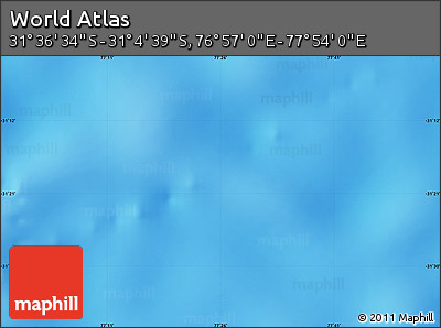 Physical Map of the Area around 31° 20' 36" S, 77° 25' 30" E