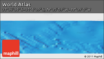 Physical Panoramic Map of the Area around 31° 20' 36" S, 78° 7' 30" W