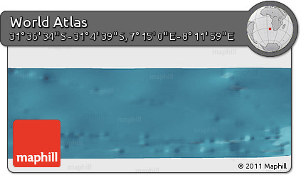Satellite Panoramic Map of the Area around 31° 20' 36" S, 7° 43' 29" E